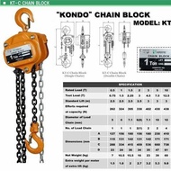Chain BLOCK 3 TON x 3 METER QUALITY 3 TON x 3 METER CARROL STROKE