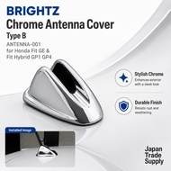 BRIGHTZ Chrome Antenna Cover Type B ANTENNA-001 for Honda Fit GE & Fit Hybrid GP1 GP4 Exterior Trim
