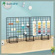 TAMAKO Storage Rack, with Base Grid Frame Display Rack, Creative Grid Metal Jewelry Booth Rack For G