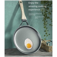 Stone Frying Pan Non-Stick Cast Iron Pancake Pan Omelet Pot for Gas Stove Induction Cooker Kitchen C