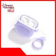 XO X26 Graphic TWS Bluetooth Earphones With Silicone Case And Lanyard - Purple