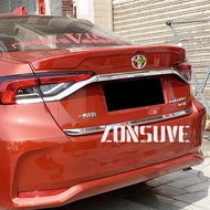 Use For Toyota Corolla Altis 2019 2020 2021 Year Spoiler ABS Plastic Carbon Fiber Look Rear Trunk Wi