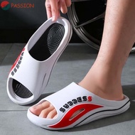 PASSION Men Slippers, Simple Anti-slip Bathroom Shoes, 40-45 Yard Soft Soled Thickened Resilience Su