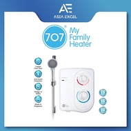 707 COMPACT WHITE INSTANT HEATER WITH HANDSHOWER SET