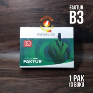 [Pack - 10 Books] Paperline Large Invoice Book 3 Ply NCR B3 Duplicate/