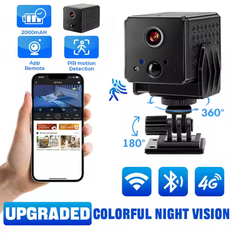 New 4G Colorful Night Vision Mini Camera 1080P Full HD Wifi Security Camera Home Intelligent Wireles