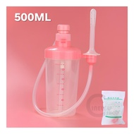 Enema Portable Bidet Bottle 500ml Handheld Travel Bidet with Spray Nozzle Personal Hygiene Washer