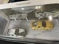 Timemicro  頭文字D AE86 V.S RX-7 限量漫畫版 1/64 藤原拓海 高橋啟介 漫畫版