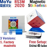 Rubik Moyu RS3M 2020 3x3 RS3 M 3x3x3 Magnetic Stickerless First MF3RS3M