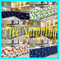 Free Shipping HTC Lababo Kitchen Curtain Short Curtain 150*70cm Cover Cabinet Curtain Sink Curtain K