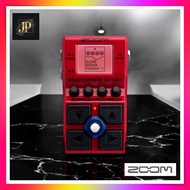 Zoom Multi-Effect Bass Stomp Pedal with 97 Effects/Amp Models - Red