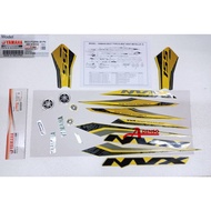 NVX AEROX NVX STICKER  STICKER YELLOW BLACK KUNING HITAM MNM3  ORIGINAL100%YAMAHA BG3-FG000-30-P4