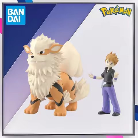 Bandai Original Shokugan POKEMON Scale World Kanto Region Green Arcanine Anime Action Figures Toys f