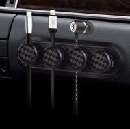 日本暢銷 - 磁吸碳纖磁石充電線整理 收納器 耳機線 數據線 整線器 充電線收納