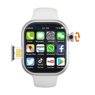 ใหม่ล่าสุด S10 เวอร์ชันเซลลูล่าร์สมาร์ทวอทช์ 4G Android 10.0 180 °   กล้องหมุน 256GB GPS WIFI Global