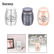 Ioensy 1,57 Inches Small Urn Holder Metal Jar Funeral Urn Waterproof Keepsake Screw