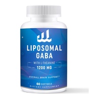 GABA containing theanine supplement 1200mg - highly bioavailable liposome GABA supplement 60 capsule