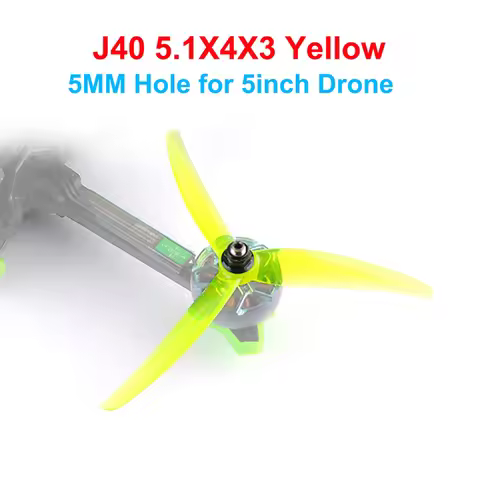 HQPROP 6Pairs 5.1inch 4.9inch CW CCW Propeller J40 5.1X4X3 J33 4.9X3.3X3 for FPV 5 Inch RC Freestyle