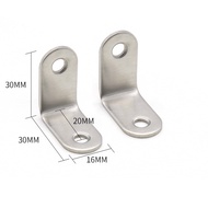 10pcs Siku Penyangga Rak Dinding Siku L Stainless Steel Bracket Ambalan Rak