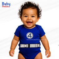 Baby Onesies PH Fantastic Four Baby Costume – Cotton Superhero Bodysuit for Infant Boys/Girls 0-12M