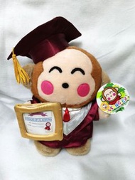 Sanrio Monkichi 馬騮仔2000年畢業造型毛公仔