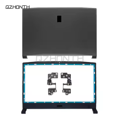 New For MSI Katana GF66 11UE 11UG MS-1581 1582 LCD Back Cover + Bezel + Hinges (Black) 307581A212 15