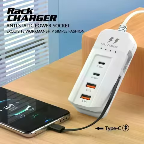 USB Charger PD Type C Fast Charge Quick Wall Chargers Multiport USB Hub Adapter Mobile Phone EU/US P