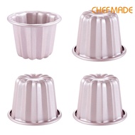 CHEFMADE Non-stick Cannele Mould Carbon Steel Muffin Cupcake Golden Angel Bell Cake Baking Cup Cake 