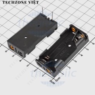 [5 Pieces]- Battery Box, 2xAAA Battery Tray Through Solder Hole PCB TechZone Viet