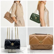 💯🗽✈️🧾正貨有單可面交 Tory Burch 全皮鏈條袋 small size23x8x15cm $1200  Big size 29x8x18cm $1280 美加outlet團購款 吊牌防塵袋紙