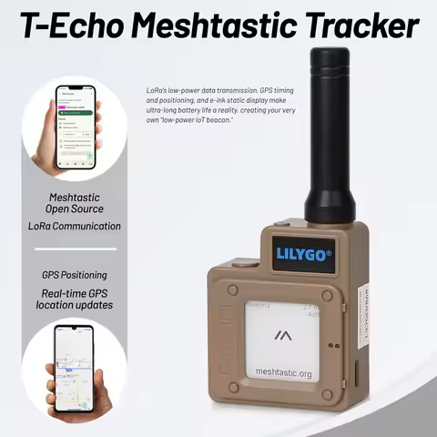 LILYGO T-Echo Meshtastic/Meshcore LoRa SX1262 Wireless Module 433/868/915MHz NRF52840 GPS E-paper NF