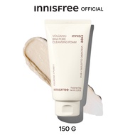 Innisfree volcanic pore BHA cleansing foam 150 g.อินนิสฟรี โฟมล้างหน้า โวคานิค 150 กรัม Remove oil and cleanse pores ช่วยขจัดความมันส่วนเกิน