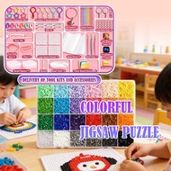 [24 COLORS] beads set aesthetic Craft Perler Beads Set Fuse Beads Kit Environmentally friendly mater