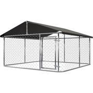 Outdoor Dog Enclosure Heavy Duty Dog Kennel House Mesh Dog Big Cage Pet Kennel Steel Fence With Secu