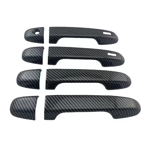 Carbon Fiber Decoration Door Handle Covers Trim For Toyota Prius-C Prius C 2012 - 2019 Car Exterior 