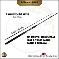Tsuriworld Axis 8 feet 20-50lb 2-Piece Spinning Fishing Rod Joran Ikan