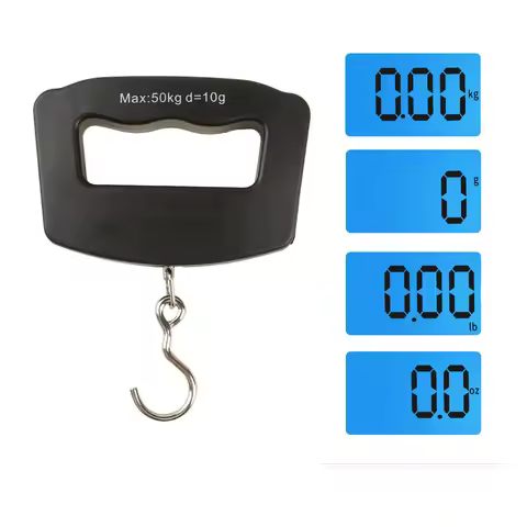 50kg Mini Portable Handheld Electronic Scale Home Supermarket Purchase Vegetables Fish Hook Scale Ex