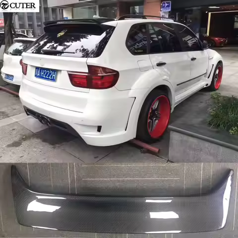 X5 E70 Carbon Fiber FRP Rear Roof Spoiler Wings for BMW E70 X5 Car body kit 07-11