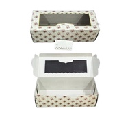 10 Pcs Box Rolled Sponge Cake Hampers Eid Al-Fitr Size 25x10x8.5cm Packaging Eid Mubarak