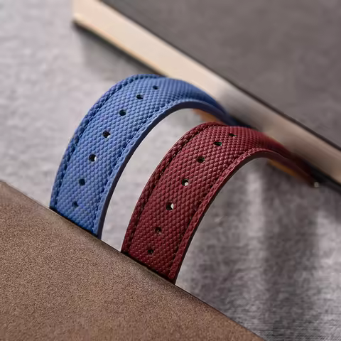 Fabric Touch Watch Strap Leather Watch Strap 18mm 19mm 20mm 22mm Composite Fabric Leather Watch Stra