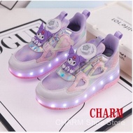 【 Original 】【Original quality】heelys shoes for children, double-wheel invisible charging Cool Wheels