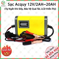 [Quá Tiện] Sạc Bình Ắc Quy KhoNCC Hàng Chính Hãng - Điện áp 12V2A dòng 2~20Ah - Cho Cả Bình Khô Hoặc