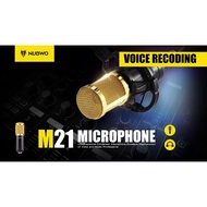 ไมค์อัดเสียง Nubwo M21 Microphone Condenser (สีดำ) + ชุดขาตั้ง