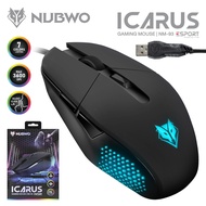 เมาส์ไร้เสียง Nubwo NM-93 ICARUS Silent Optical Mouse เมาส์ เมาส์เกมมิ่ง ประกันศูนย์ 1 ปี