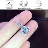 Sikroad 3 Carat Moissanite Diamond Necklace Women Pt950 Platinum Pendant Jewelry