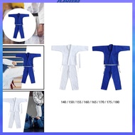 [Flameer2] Judo Gi Clothing Arts Breathable Costumes Taekwondo Suit for Competition