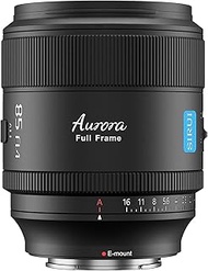 SIRUI Aurora 85mm F1.4 Full Frame Auto Focus Lens, Telephoto Prime Portrait Lens for E Mount Cameras
