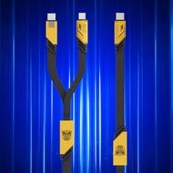 Biến áp TF-A09 sạc nhanh cáp bện hai-in-một Cáp sạc một-hai Cáp dữ liệu hỗ trợ giao diện iPhone/Type