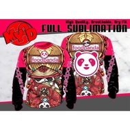 FOODPANDA Longsleeve Rider T-Shirt Full Sublimation 3D Print T-Shirt Breathable Long Sleeve Tee