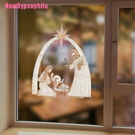 [NewGypsophila] Nativity Story Wall Sticker Window Glass Decoration Pvc Sticker 20X30Cm